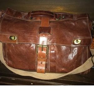 Campomaggi Dark Vintage Brown Leather Satchel